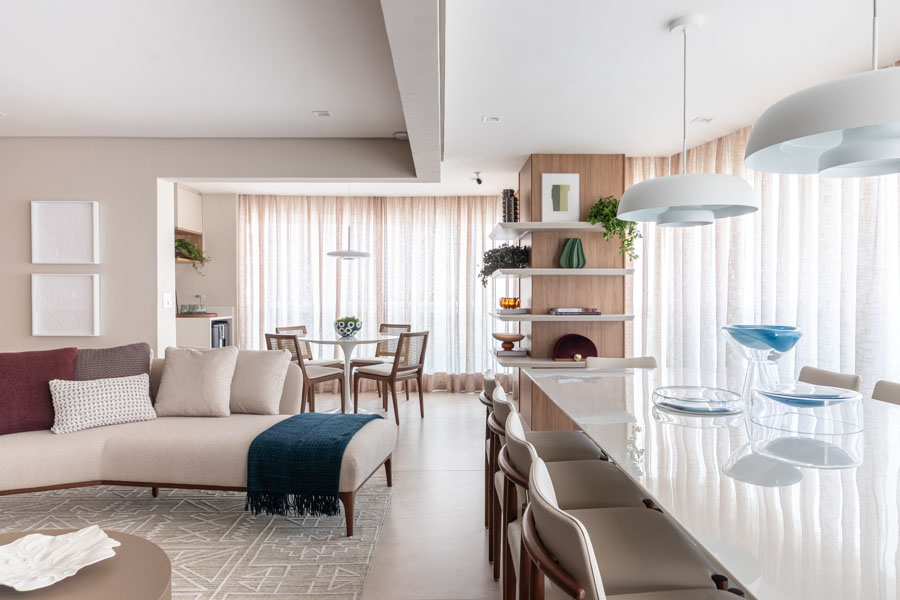 Integração do projeto apartamento Anália franco Eunice Weaver feito por Marilia Veiga