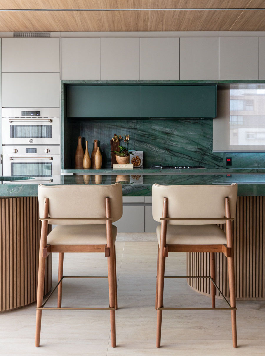 cozinha aberta , Projeto Apartamento Jardim Paulista